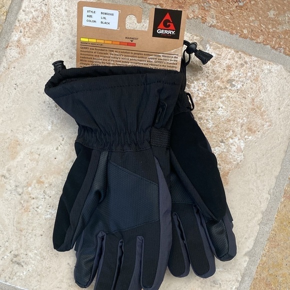 NWT Gerry Cold Weather Activity Gloves Men’s 3M Thinsulate Water resistant  L/XL - Picture 2 of 11